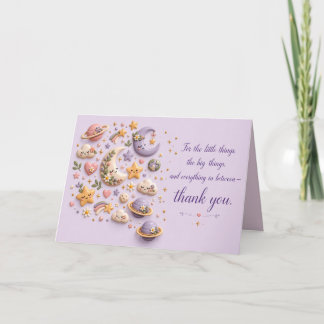 Wrapping Paper Thank You Card