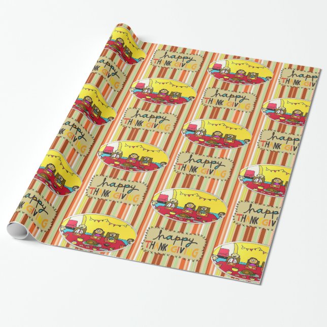 Wrapping paper Thanksgiving (Unrolled)