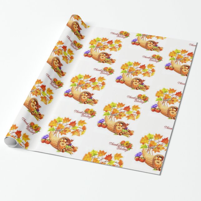 Wrapping paper Thanksgiving (Unrolled)