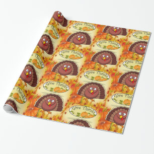 Wrapping paper Thanksgiving