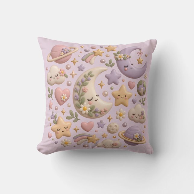Wrapping Paper Throw Pillow (Front)