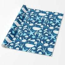 Wrapping Paper | Under the Sea Fish Whale Crab