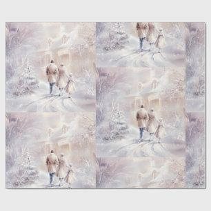 Wrapping Paper-Victorian Winter Christmas Wrapping Wrapping Paper