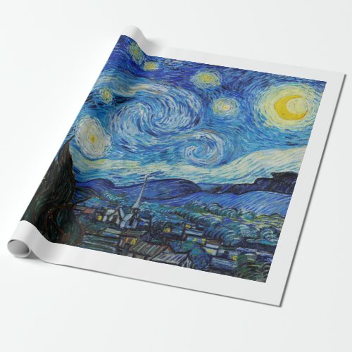 WRAPPING PAPER  VINCENT VAN GOGH  STARRY NIGHT