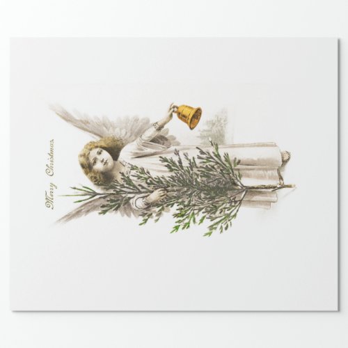 WRAPPING PAPER  VINTAGE CHRISTMAS ANGEL