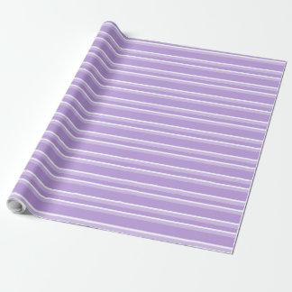 Wrapping Paper Violet and White Stripes