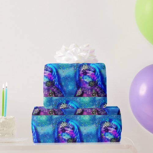 Wrapping Paper _ Whimsical Dolphin Gift Wrap Blue