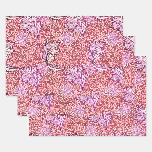 WRAPPING PAPER  WILLIAM MORRIS  APPLE