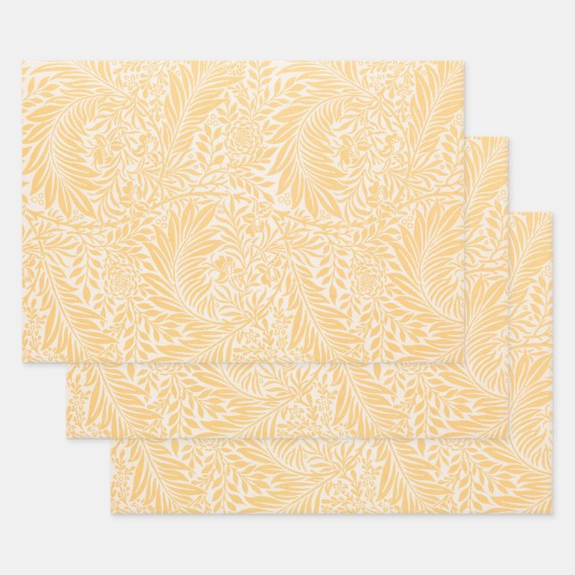 WRAPPING PAPER : WILLIAM MORRIS : LARKSPUR (Set)