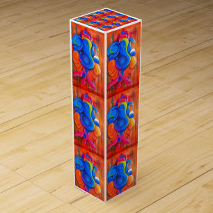 Wrapping paper wine box