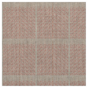 Wrapping paper with a repeating pattern of red, or fabric