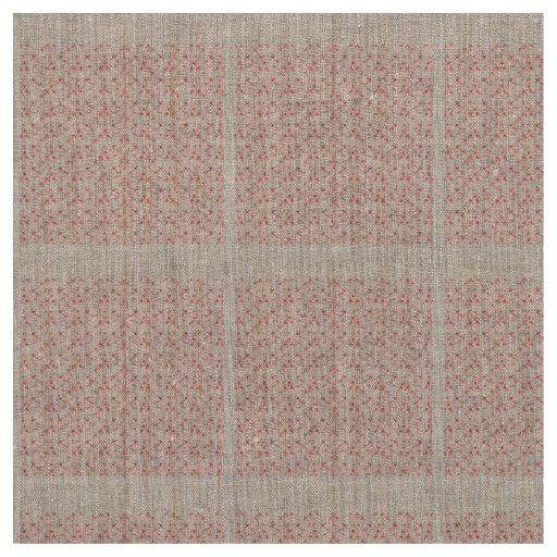 Wrapping paper with a repeating pattern of red, or fabric