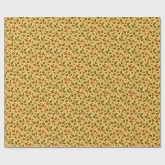 Wrapping Paper With Autumn Leaves