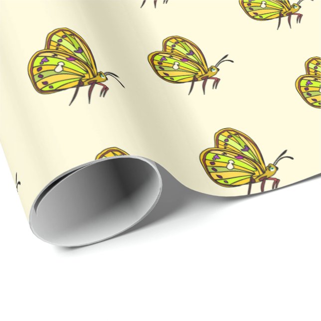 Wrapping Paper with Butterflies (Roll Corner)