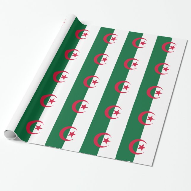 Wrapping paper with Flag of Algeria (Unrolled)