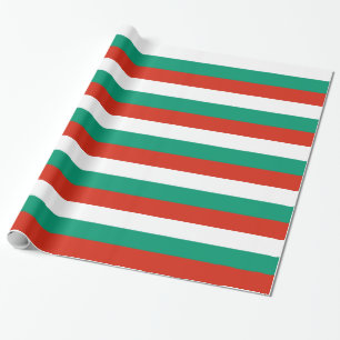 Wrapping paper with Flag of Bulgaria