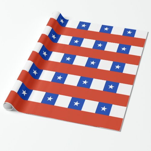 Wrapping paper with Flag of Chile