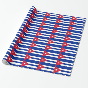Wrapping paper with Flag of Cuba