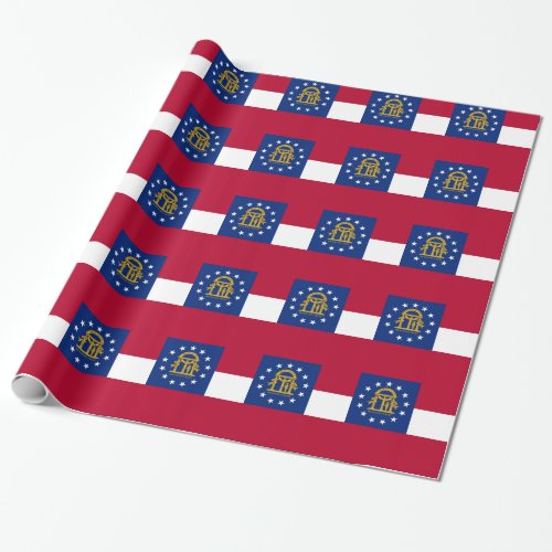 Wrapping paper with Flag of Georgia