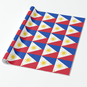 Wrapping paper with Flag of Philippines