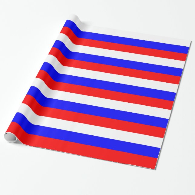 Wrapping paper with Flag of Russia (Unrolled)
