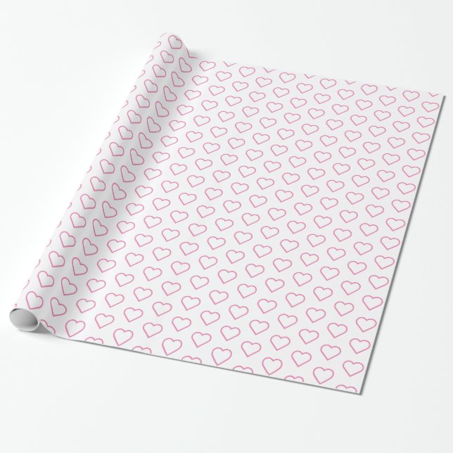 Wrapping Paper with Hearts (Unrolled)