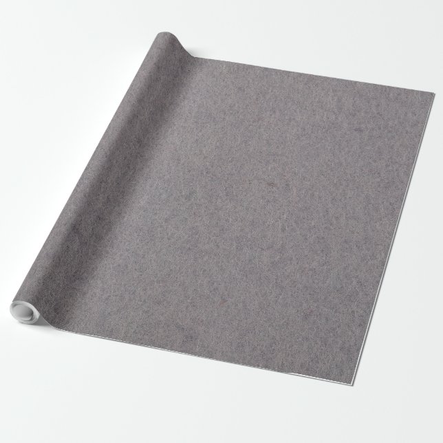 Wrapping paper with natural grey felt textiles (Unrolled)