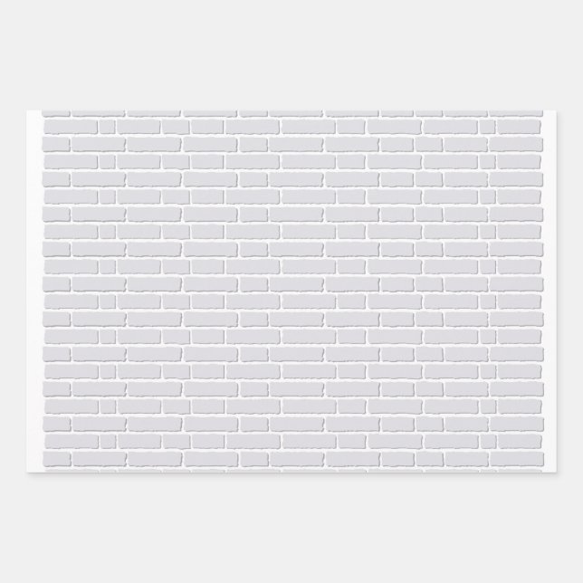 Wrapping paper with white brick wall (Front)