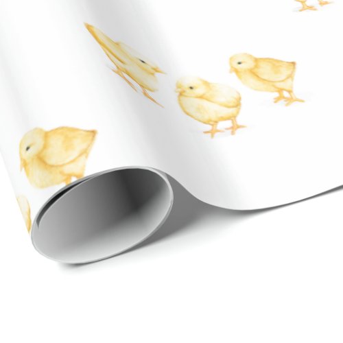 Wrapping Paper Yellow Baby Chicks