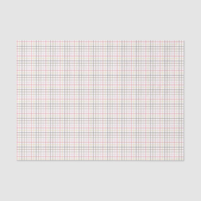 Wrapping Tissue - Plaid for Chinook Salmon Paper (Front)