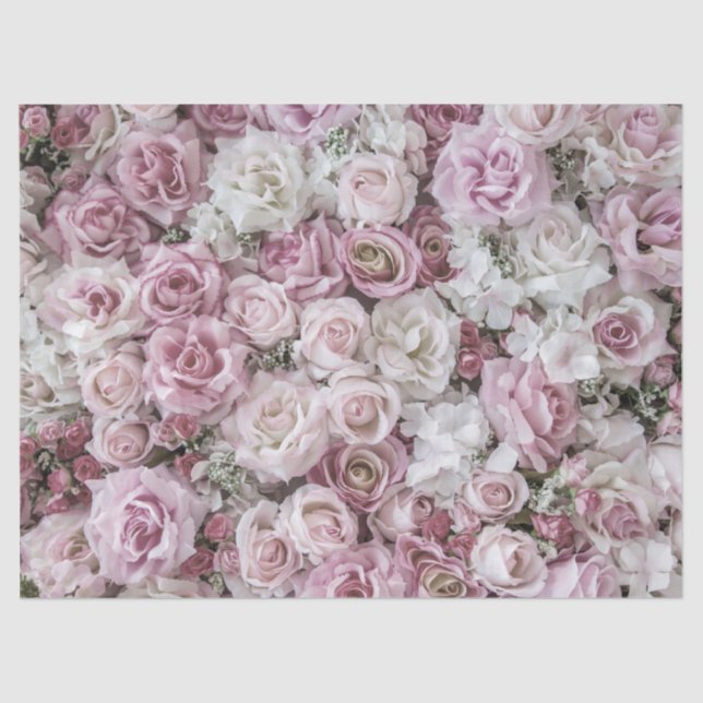 Wrapping Tissue - Victorian Roses Collage Tissue Paper (Front)