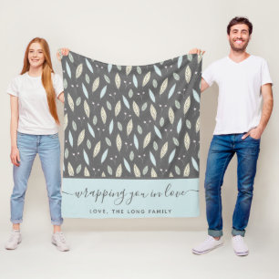Wrapping You In Love Fleece Blanket
