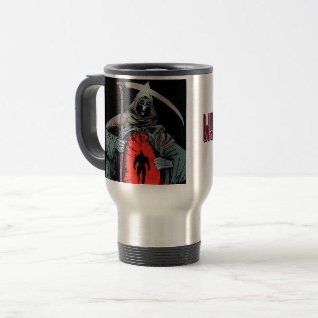 Wrath of God travel mug (Front Left)