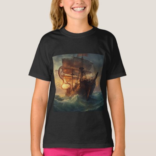 Wrath of the Leviathan Ships Peril T_Shirt