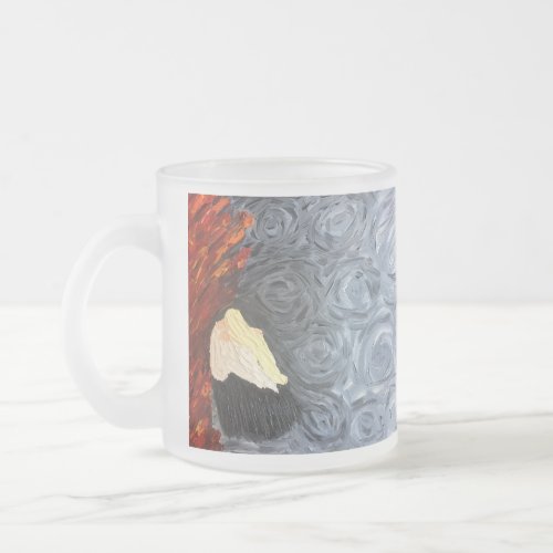 Wrath Poem Painted Art 7 Deadly Sins Frosted Glass Coffee Mug