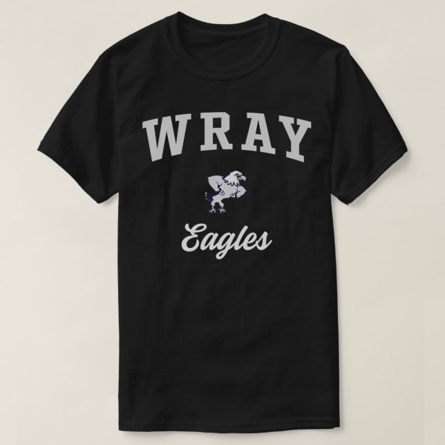 Wray High School Eagles  T-Shirt (Design Front)