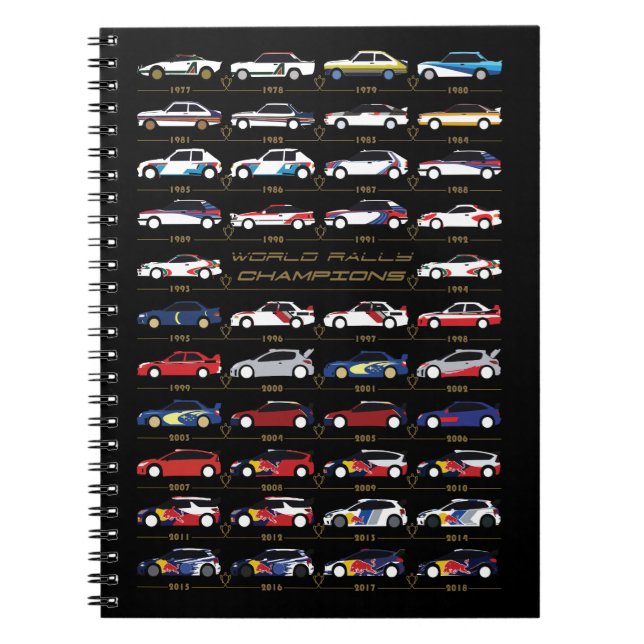 WRC Champions Notebook (Front)