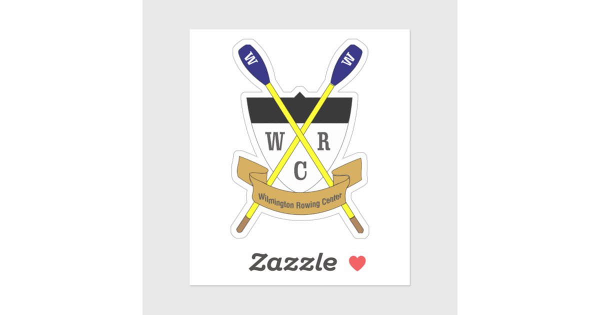 WRC Crest Die-Cut Vinyl Sticker - Multiple Options | Zazzle