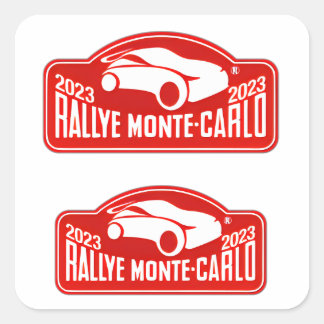WRC Monte-Carlo Rally Rallye Monte carlo Square Sticker