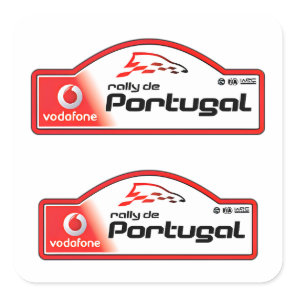 WRC Portugal Rally WRC Rally de Portugal motorspor Square Sticker