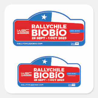 Wrc rally chile biobio chile rally Championship Square Sticker
