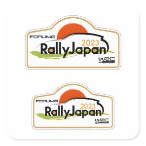 WRC Rally japan car racing motorsport Championship Square Sticker