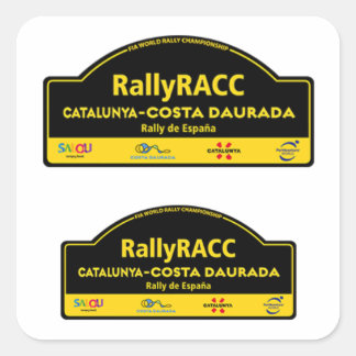 WRC Rally spain Catalunya Rally de España Square Sticker