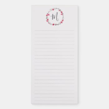 Wreath 1 Magnetic Notepad by mistyqe at Zazzle