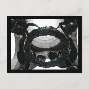 Wreath at the WWII Memorial, Washington D.C. Postcard