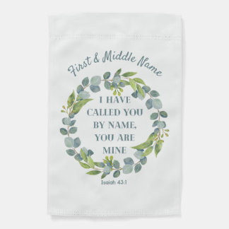 Wreath Baptism Garden Flag