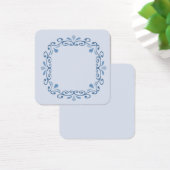 Wreath border design in blue tones (Desk)