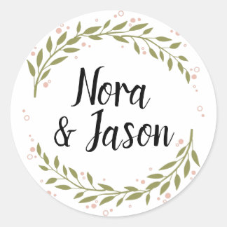Wreath Customizable Sticker