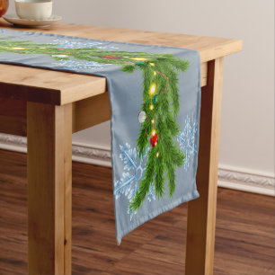 Wreath Decoration Christmas Garland Short Table Runner
