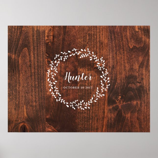 Wreath Guest Book Alternative Print (Front)